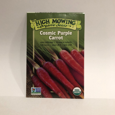Cosmic Purple Carrot, Organic, 2005 Wisconsin Origin